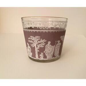 Jeannette Hellenic Lavender Ice Bucket | Grecian | Rare Mid-Century Barware